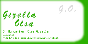 gizella olsa business card